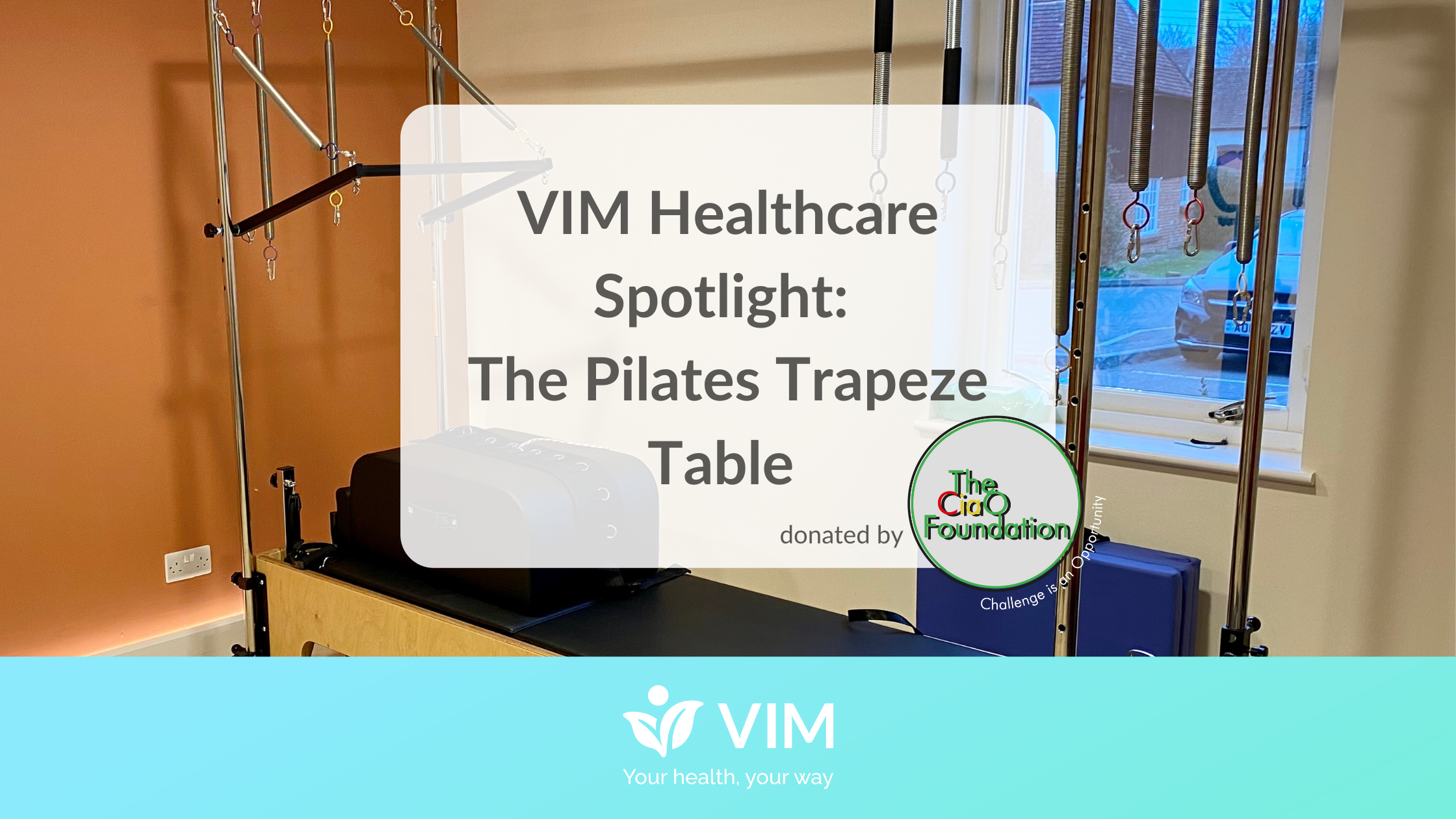 VIM Health Pilates Trapeze ciao banner